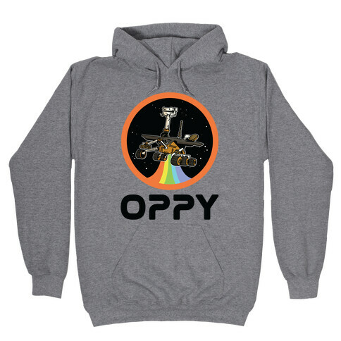Oppy Nasa Parody Vintage Logo Hooded Sweatshirt