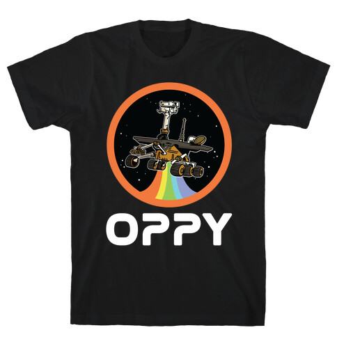 Oppy Nasa Parody Vintage Logo T-Shirt