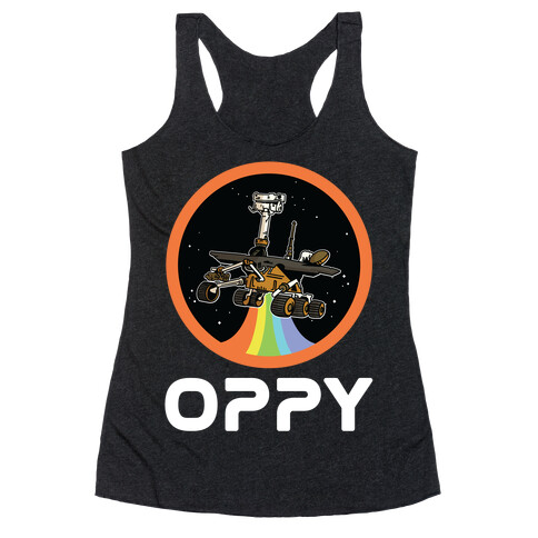 Oppy Nasa Parody Vintage Logo Racerback Tank Top