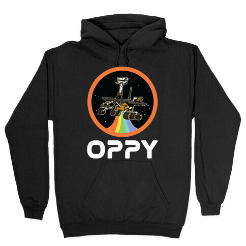 Oppy Nasa Parody Vintage Logo Hooded Sweatshirt