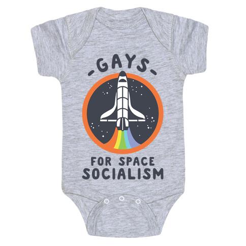 Gays For Space Socialism Baby One-Piece