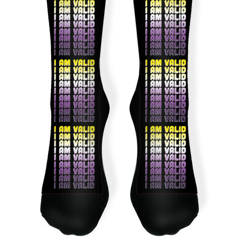 I Am Valid - Non-binary  Sock