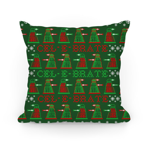 Dalek Ugly Sweater Pattern Pillow