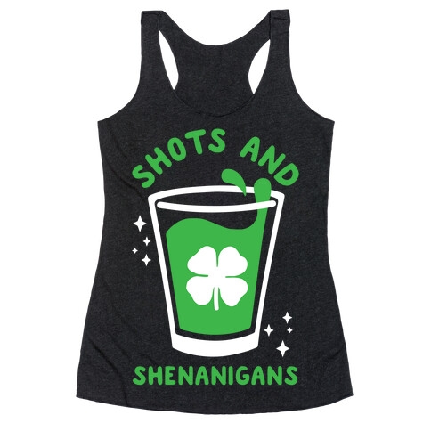 Shots and Shenanigans Racerback Tank Top