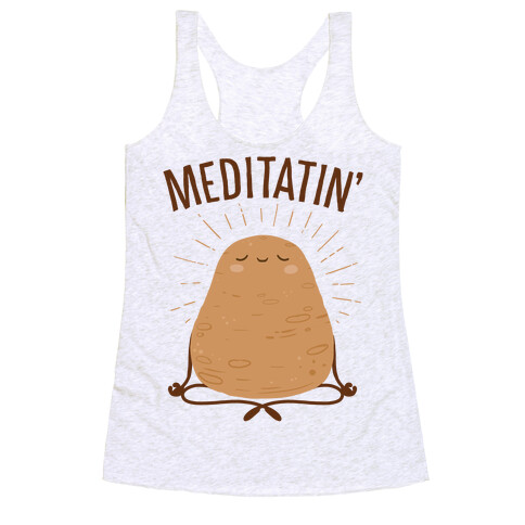 Meditatin' Racerback Tank Top