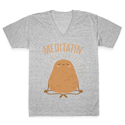 Meditatin' V-Neck Tee Shirt