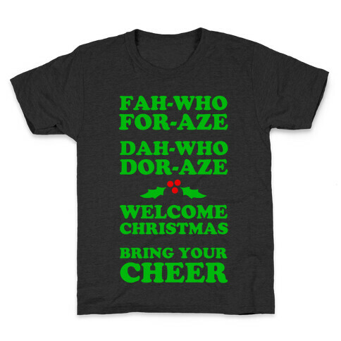 Fah-Who For-Aze Kids T-Shirt