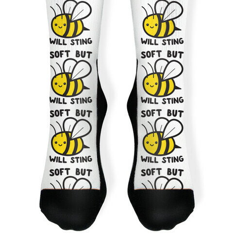 Soft But Will Sting Bee Sock