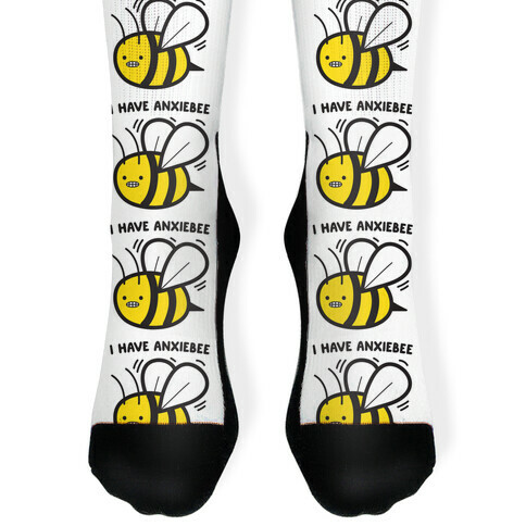 I Have Anxiebee Bee Sock