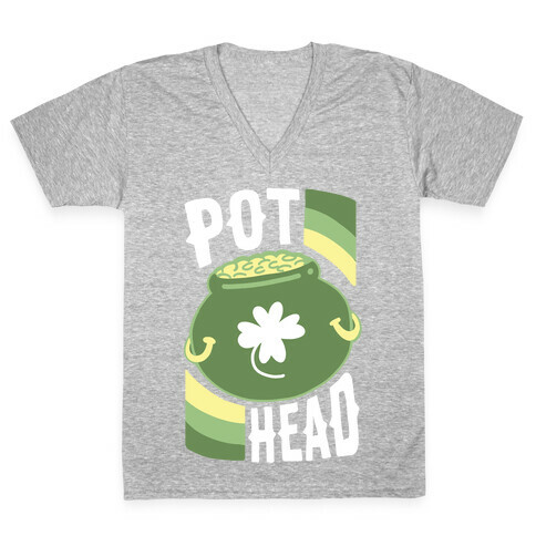 Pot Head - Pot of Gold V-Neck Tee Shirt