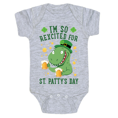 I'm So REXcited For St. Patty's Day Baby One-Piece