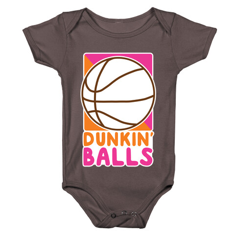 Dunkin' Balls - Basketball  Baby One-Piece