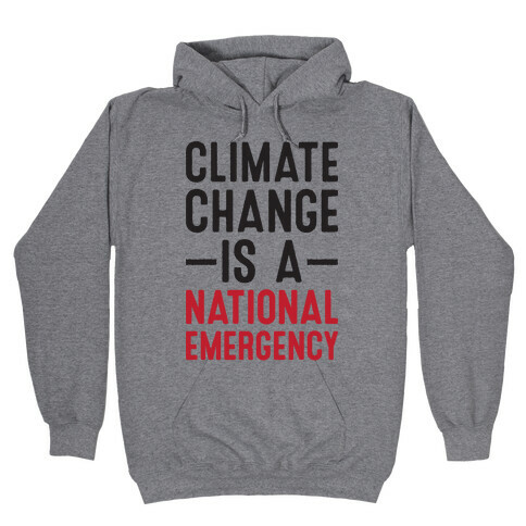 Climate Change is a National Emergency Hooded Sweatshirt