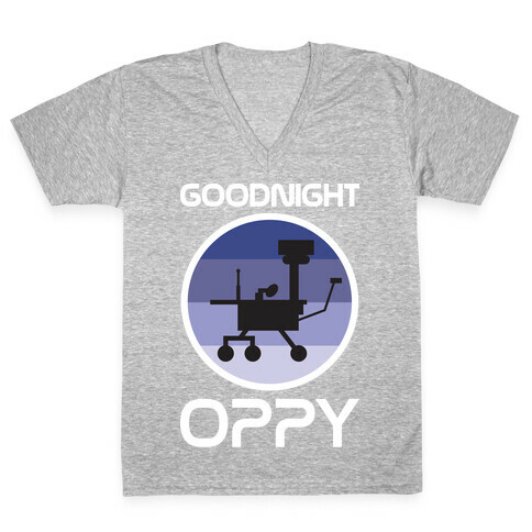 Goodnight Oppy V-Neck Tee Shirt