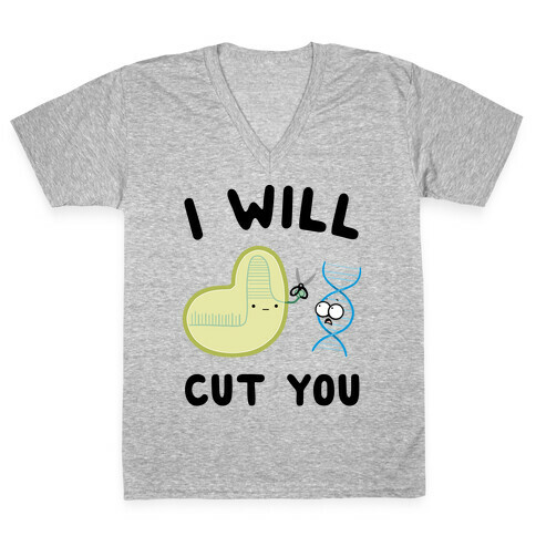 Crispr Will Cut You V-Neck Tee Shirt