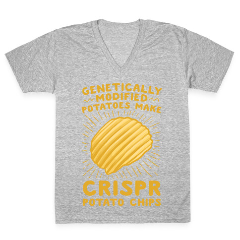 Crispr Potato Chips V-Neck Tee Shirt