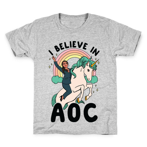 I Believe in AOC (Alexandria Ocasio-Cortez)  Kids T-Shirt