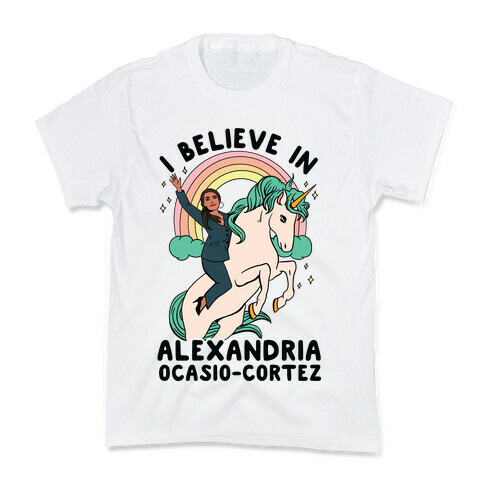 I Believe in Alexandria Ocasio-Cortez  Kids T-Shirt