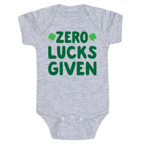 Zero Lucks Given Baby One-Piece