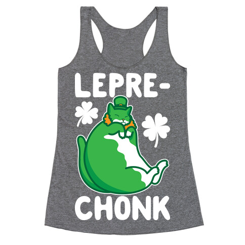 LepreCHONK Cat Racerback Tank Top