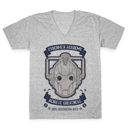 Cybermen Academy V-Neck Tee Shirt