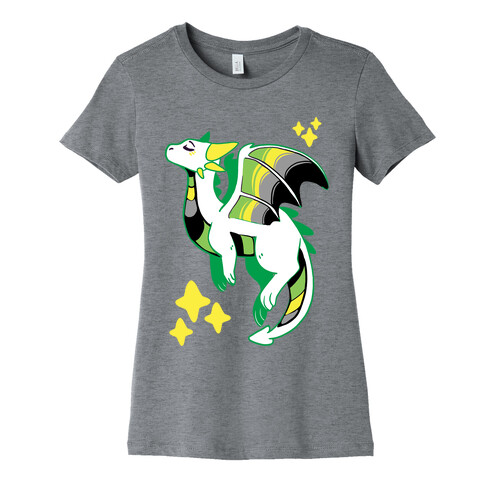 Aromantic Pride Dragon Womens T-Shirt