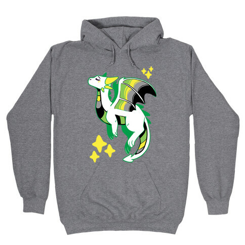 Aromantic Pride Dragon Hooded Sweatshirt