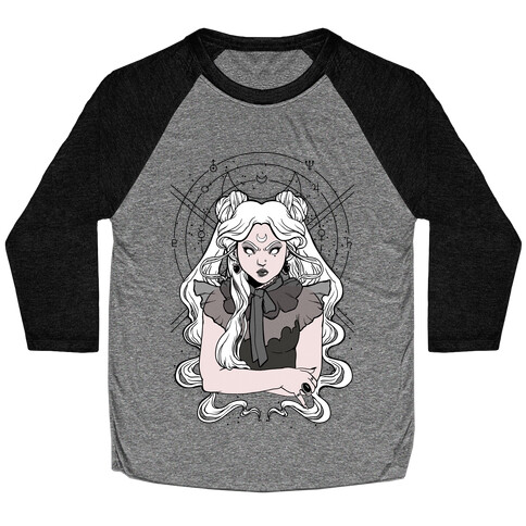 Goth Usagi (Sailor Moon Parody) Baseball Tee