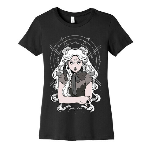 Goth Usagi (Sailor Moon Parody) Womens T-Shirt