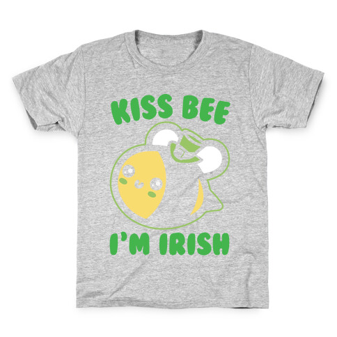 Kiss Bee I'm Irish Parody White Print Kids T-Shirt