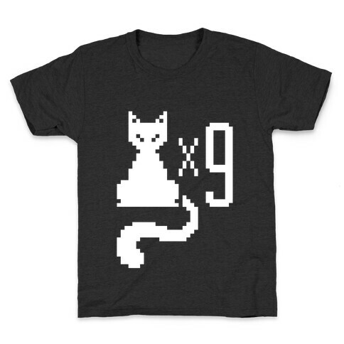 Retro Cat 9 lives Kids T-Shirt