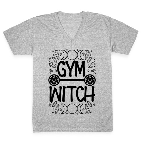 Gym Witch V-Neck Tee Shirt