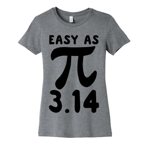 Easy as 3.14 - Pi Womens T-Shirt