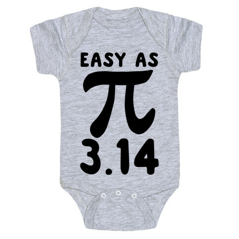 Easy as 3.14 - Pi Baby One-Piece