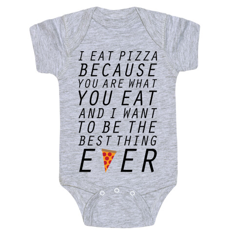 I Eat Pizza Baby One-Piece
