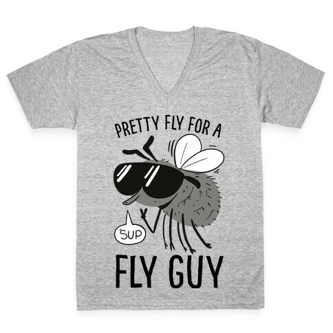 Pretty Fly for a Fly Guy V-Neck Tee Shirt