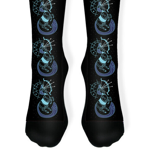 Stylized Sagittarius  Sock