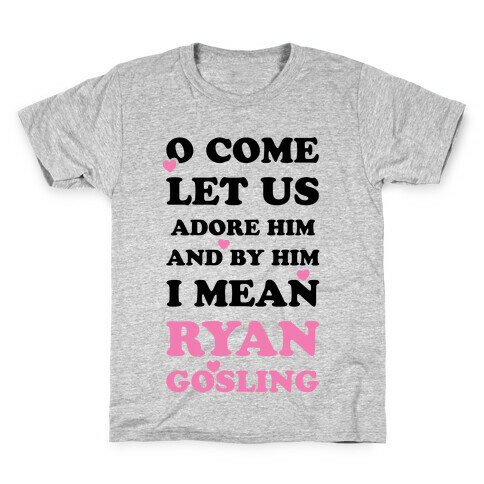 O Come Let Us Adore Him Kids T-Shirt