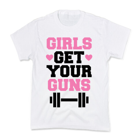 Girls Get Your Guns Kids T-Shirt