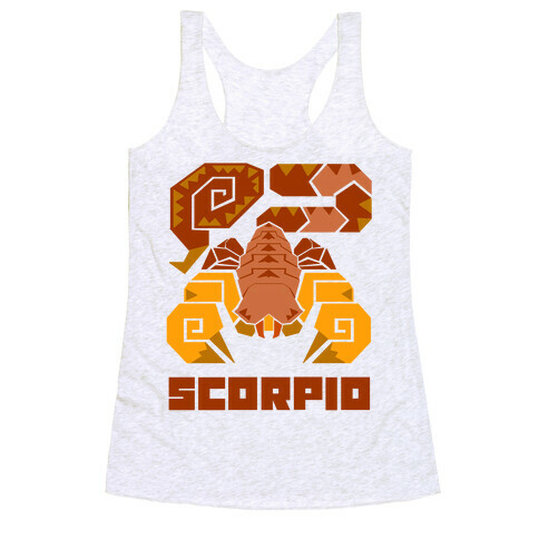 Monster Hunter Astrology Sign: Scorpio Racerback Tank Top