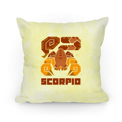 Monster Hunter Astrology Sign: Scorpio Pillow