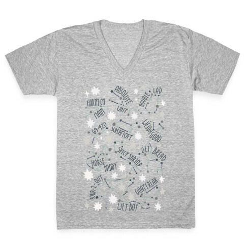 Asstrology Constellations V-Neck Tee Shirt