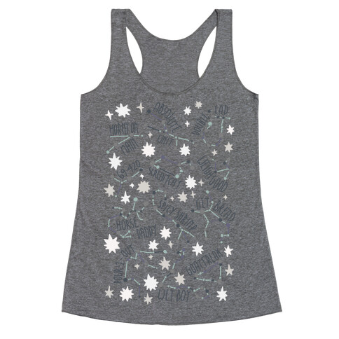 Asstrology Constellations Racerback Tank Top