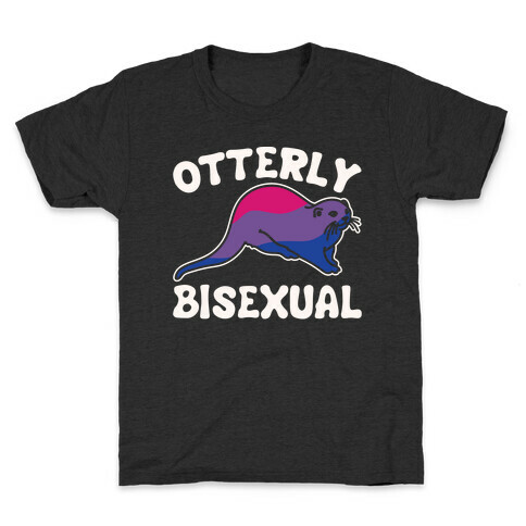 Otterly Bisexual White Print Kids T-Shirt