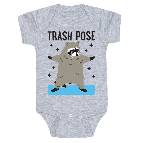 Trash Pose Raccoon Baby One-Piece