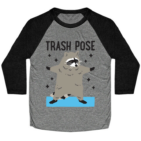 Trash Pose Raccoon Baseball Tee