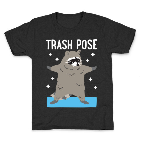 Trash Pose Raccoon Kids T-Shirt