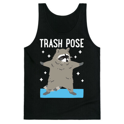 Trash Pose Raccoon Tank Top