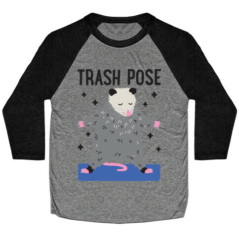 Trash Pose Opossum Baseball Tee