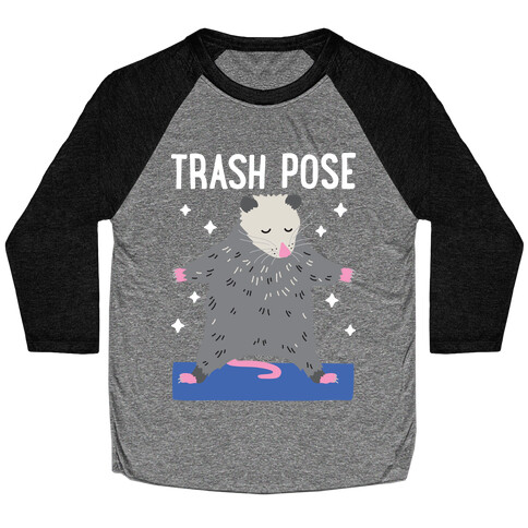 Trash Pose Opossum Baseball Tee